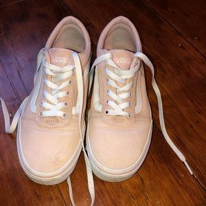 Light pink laced Vans women’s